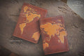 Matching Australia Maps Passport Cover
