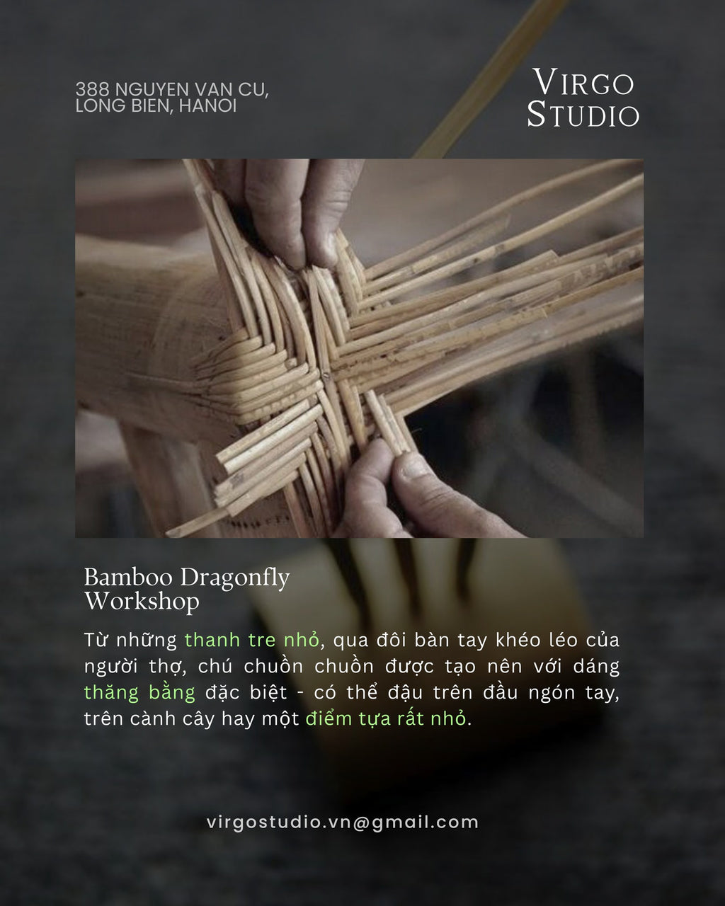 BAMBOO DRAGON FLY WORKSHOP
