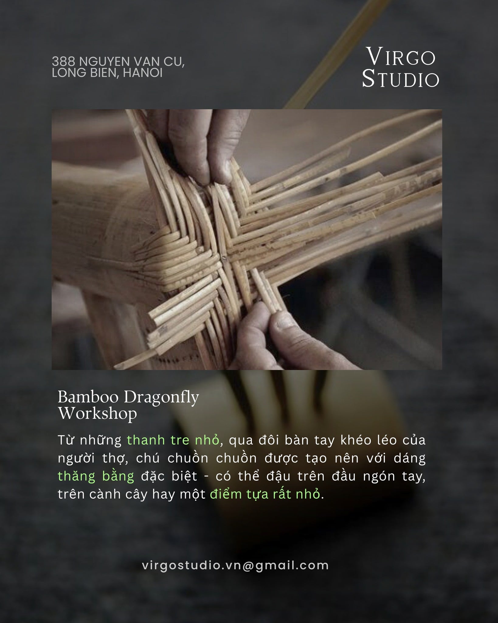BAMBOO DRAGON FLY WORKSHOP