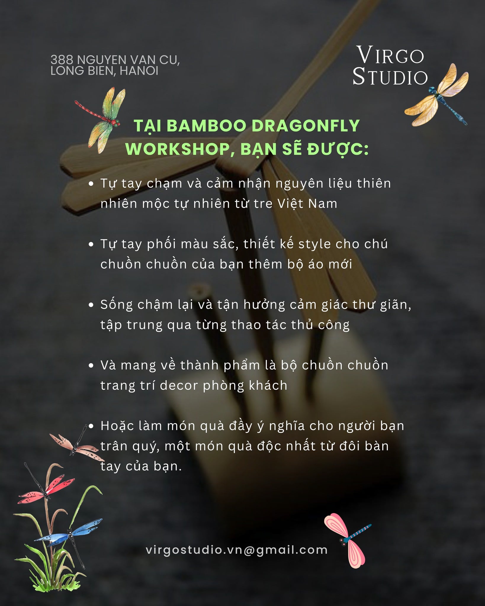 BAMBOO DRAGON FLY WORKSHOP