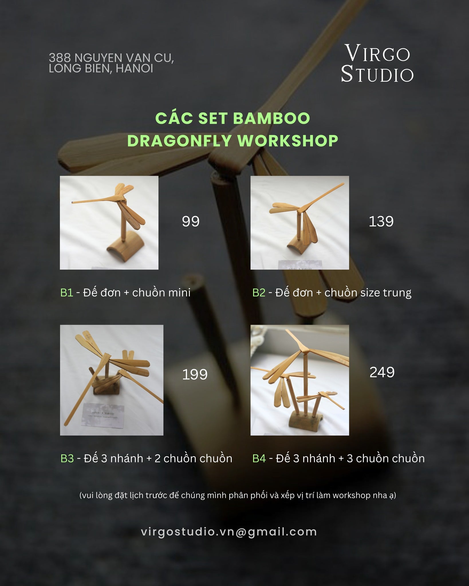 BAMBOO DRAGON FLY WORKSHOP