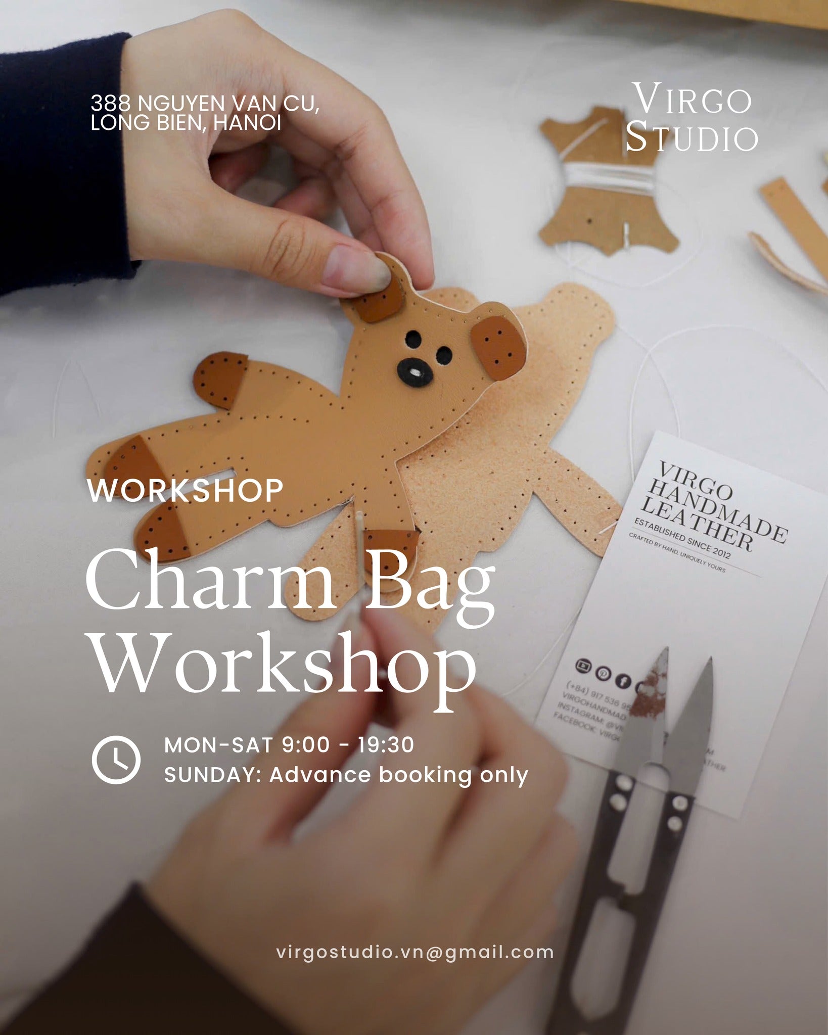 LEATHER CHARM BAG WORKSHOP
