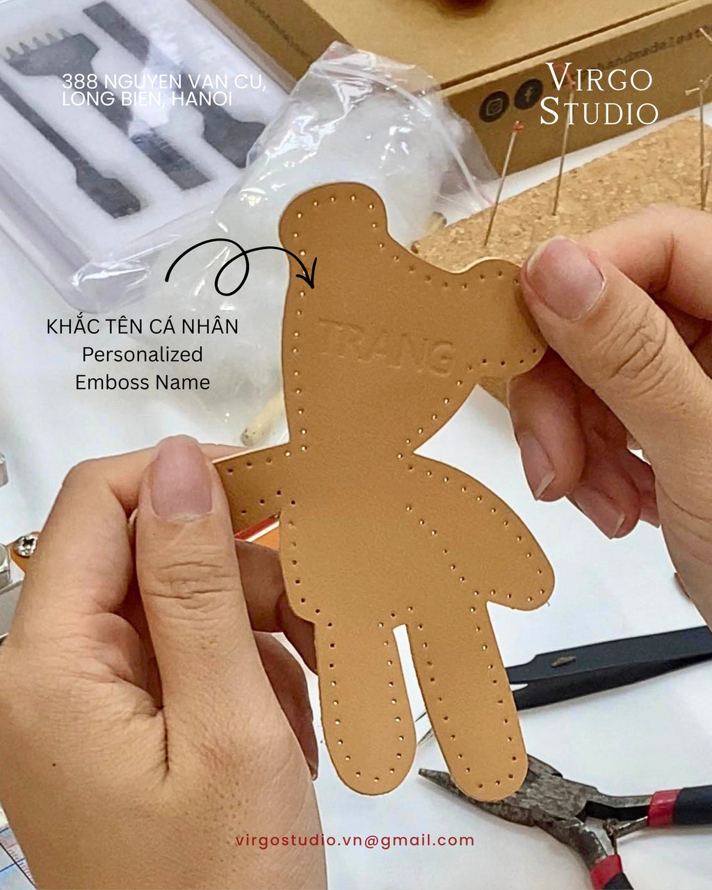LEATHER CHARM BAG WORKSHOP