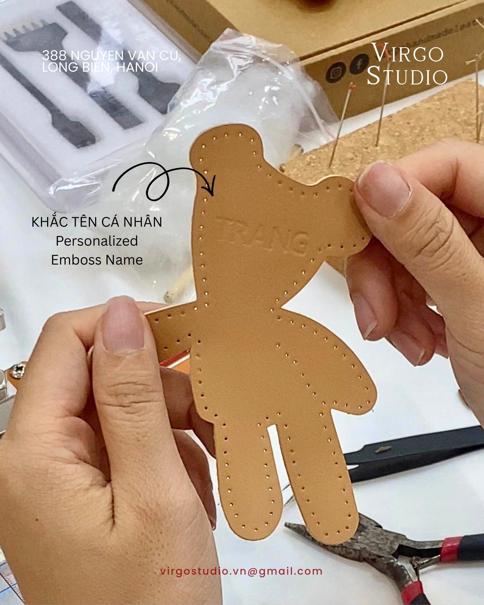 LEATHER CHARM BAG WORKSHOP