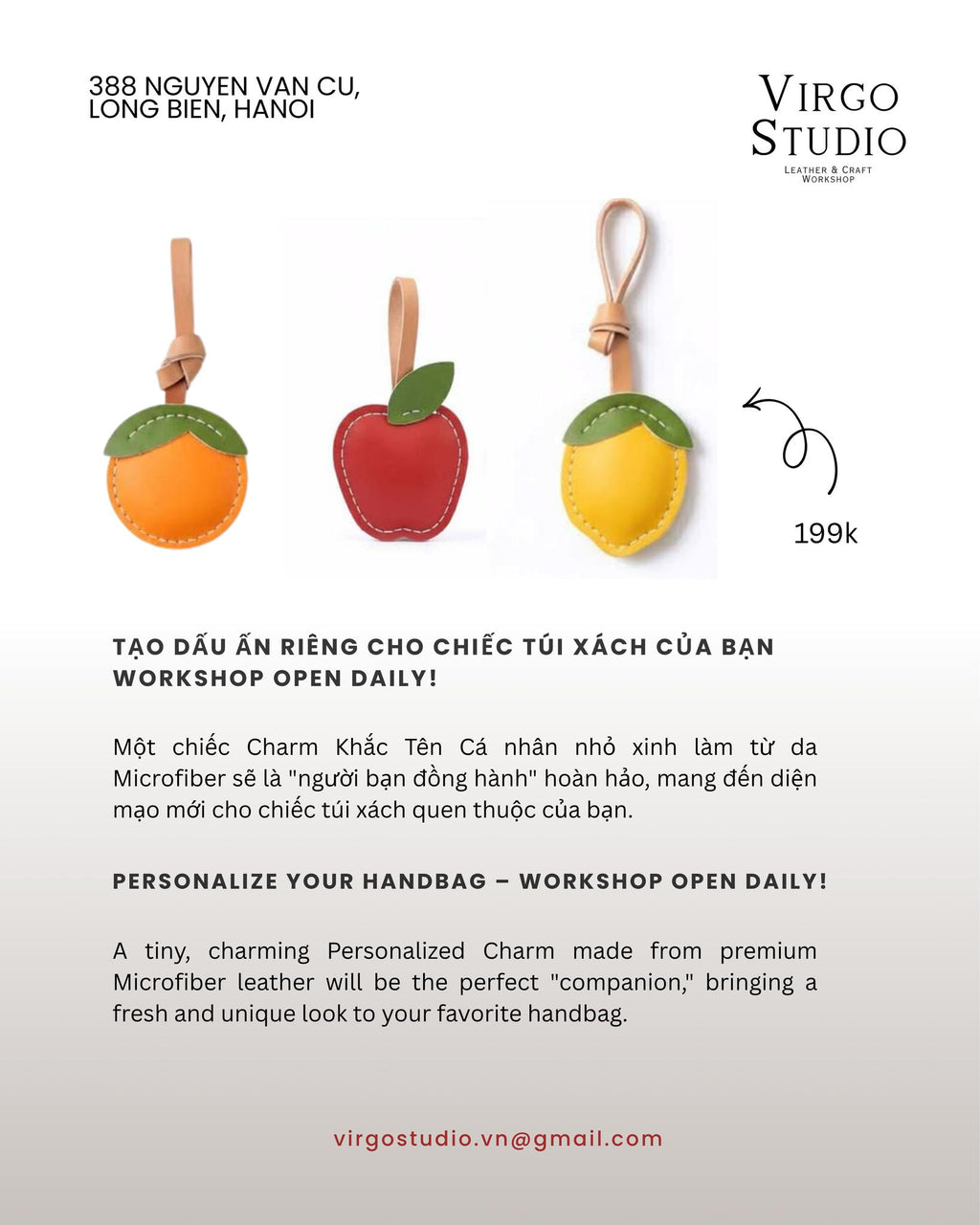 LEATHER CHARM BAG WORKSHOP