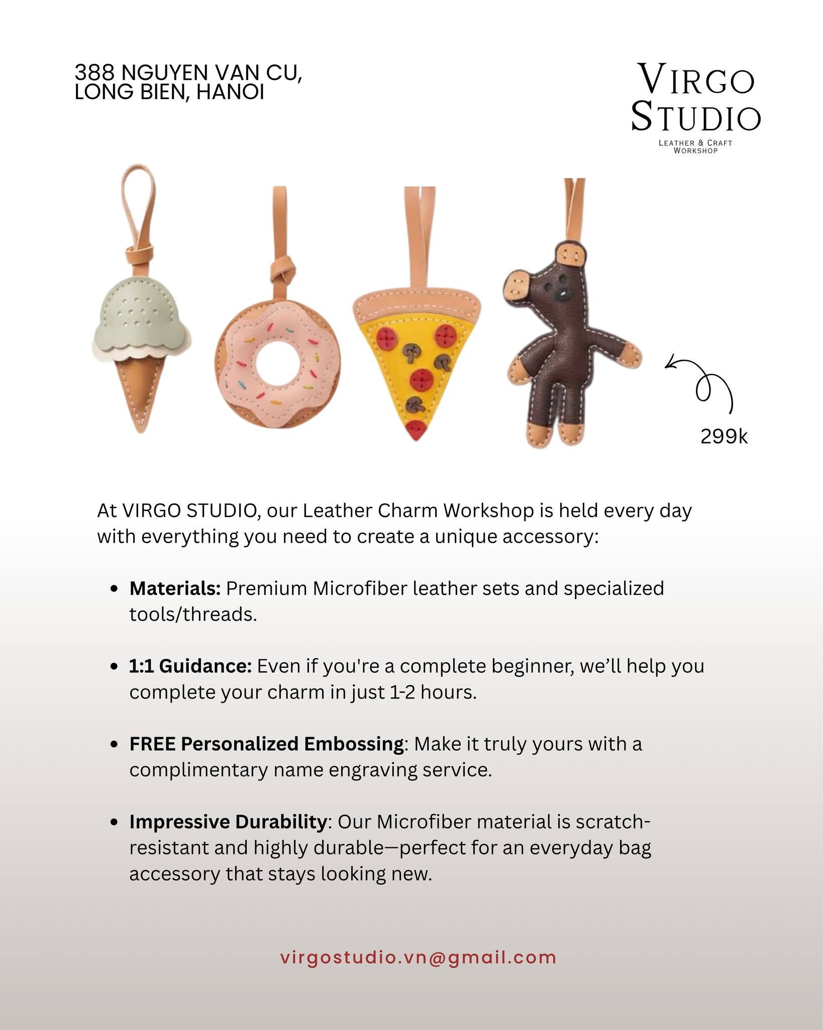 LEATHER CHARM BAG WORKSHOP