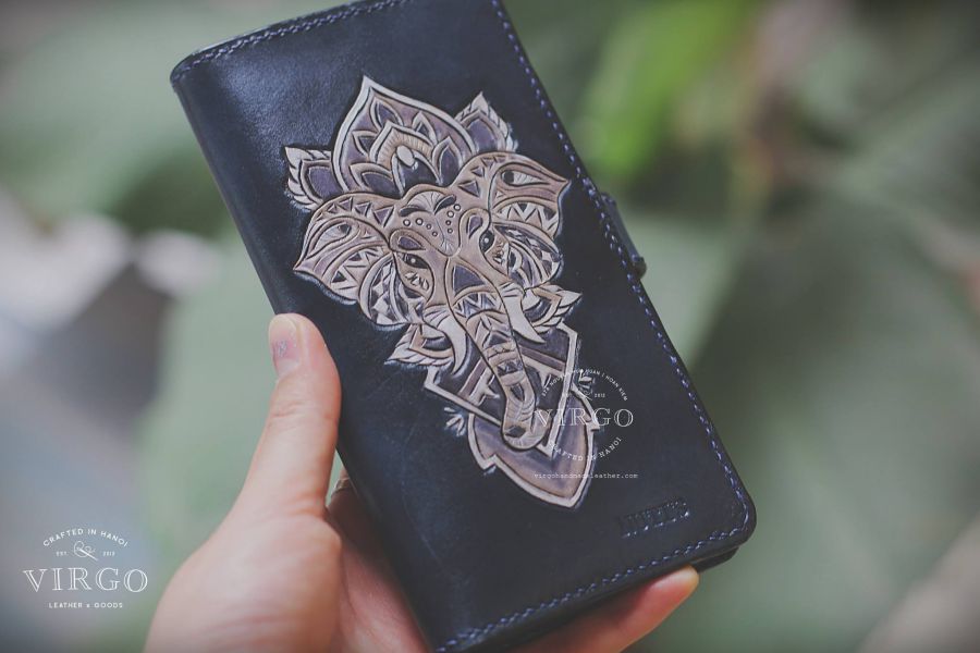 Elephant Mandala Phone Wallet