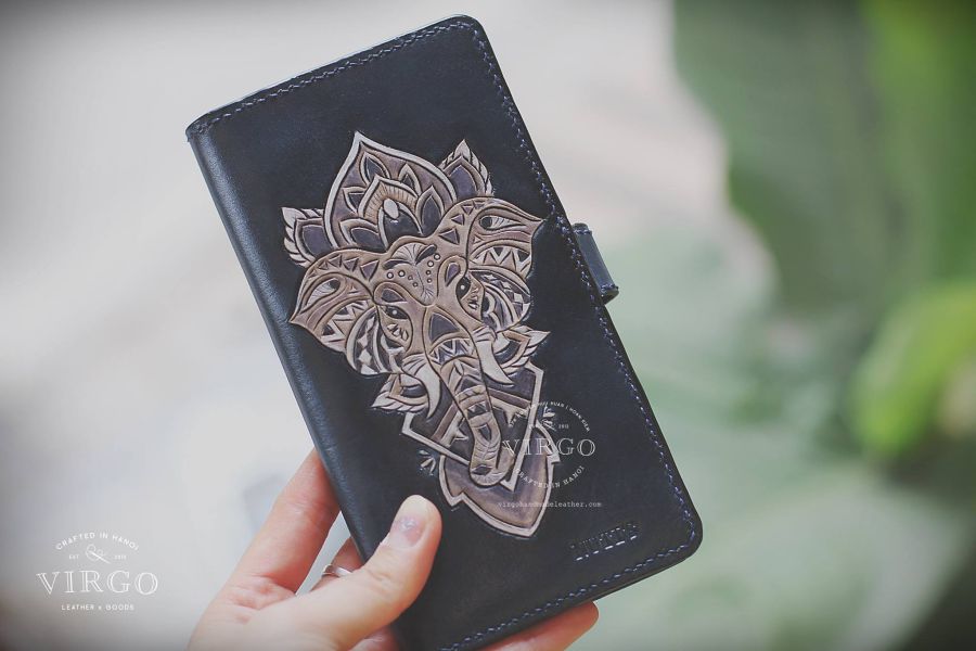 Elephant Mandala Phone Wallet