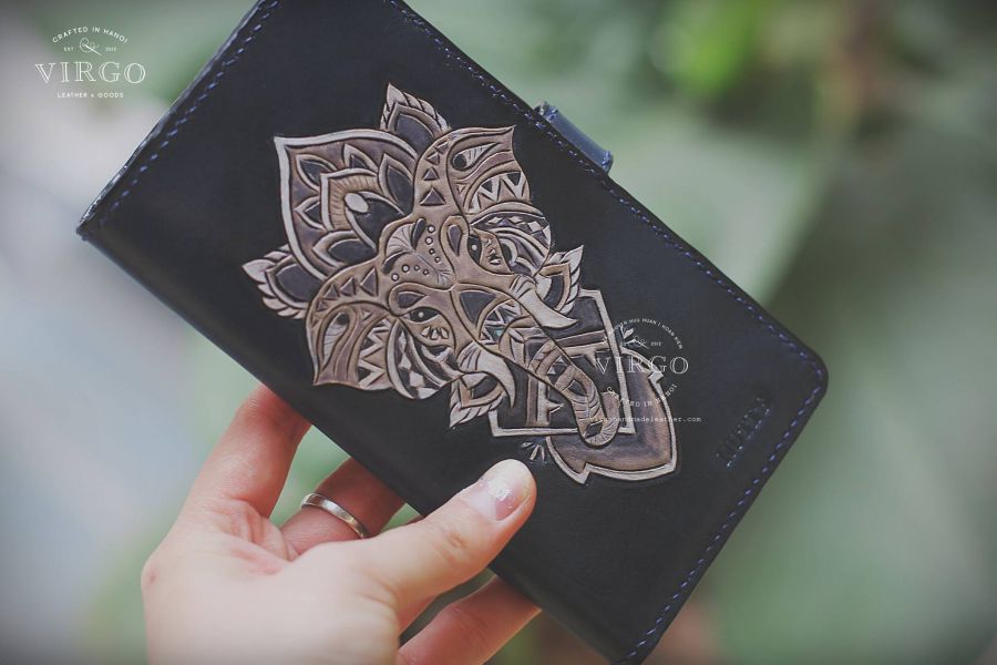 Elephant Mandala Phone Wallet