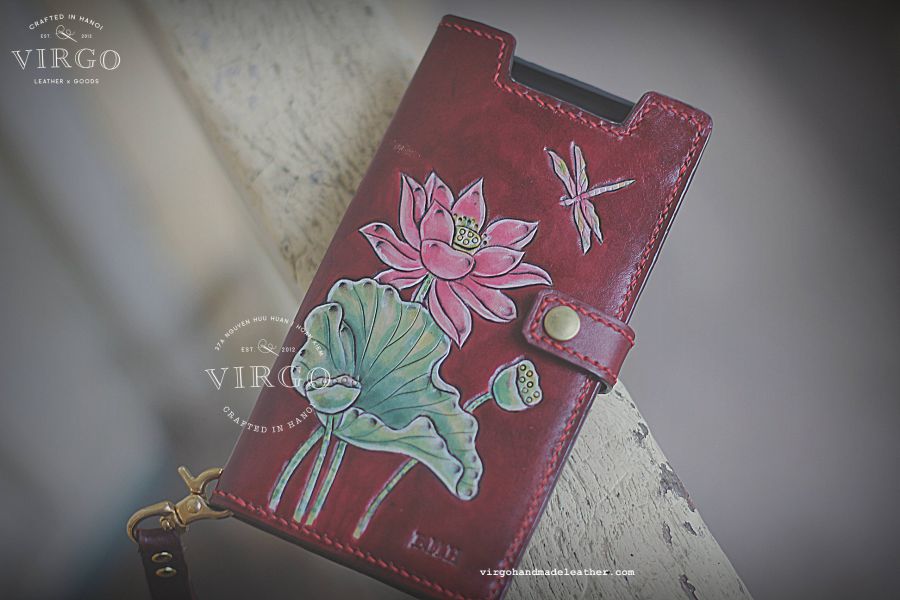 Lotus Phone Wallet with Flydragon