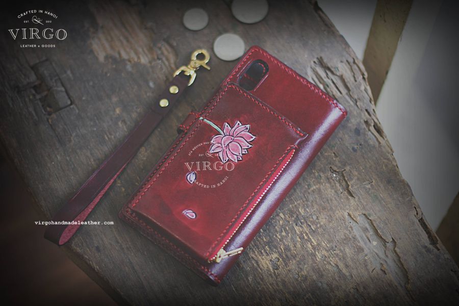 Lotus Phone Wallet with Flydragon