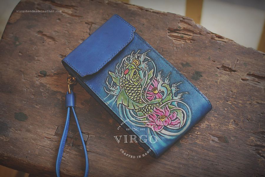 Koi Fish Phone Cover with Detachable Strap