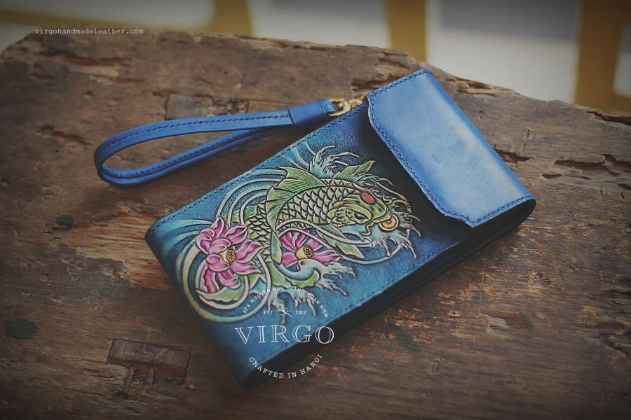Koi Fish Phone Cover with Detachable Strap