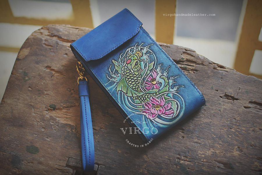 Koi Fish Phone Cover with Detachable Strap