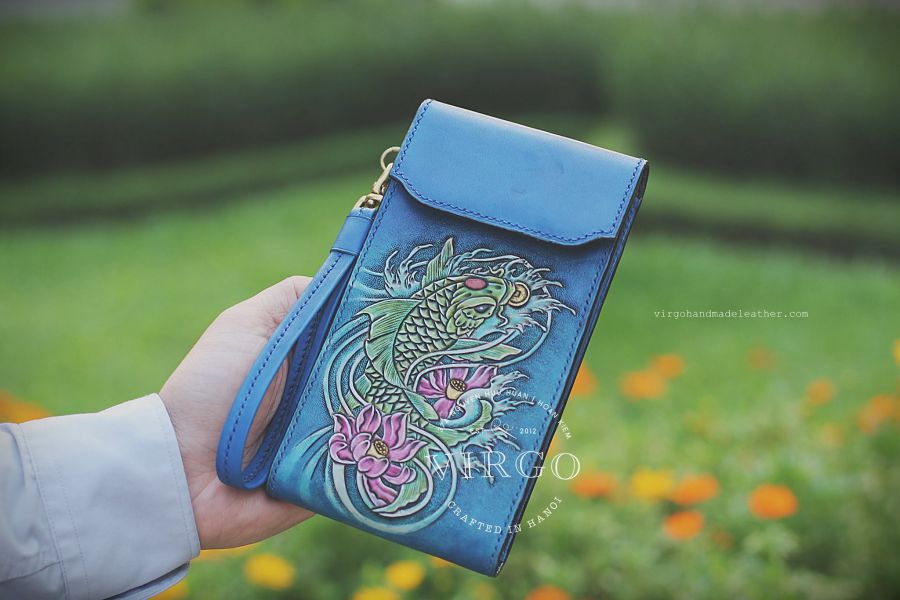 Koi Fish Phone Cover with Detachable Strap
