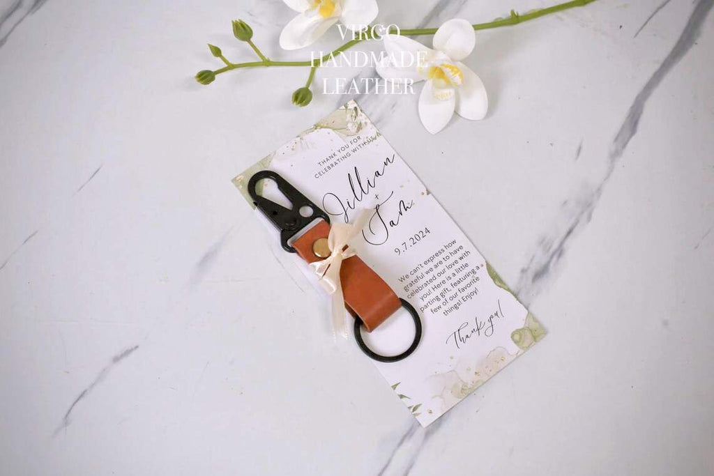Personalized Leather Keychain
