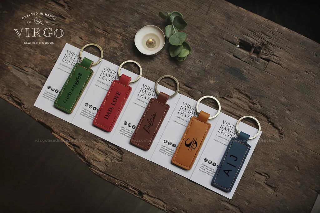 Personalized Leather Keychain