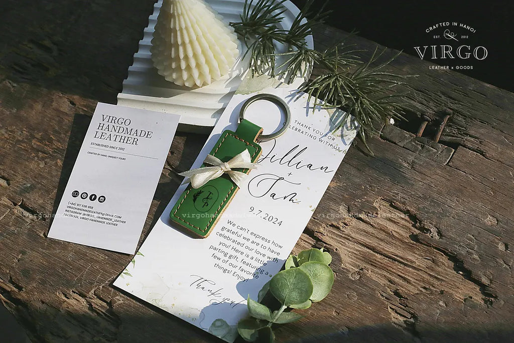 Personalized Leather Keychain