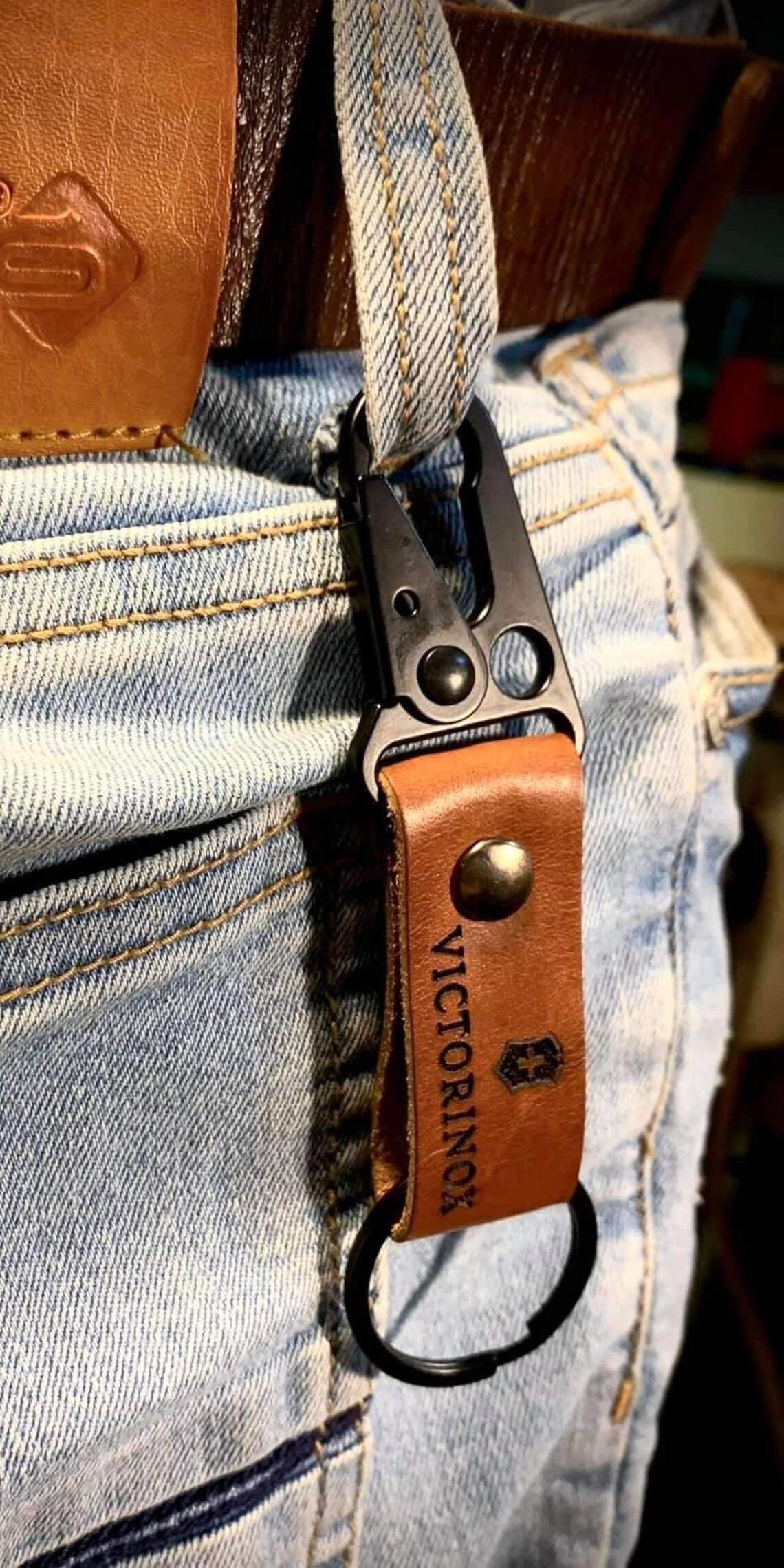 Personalized Leather Keychain