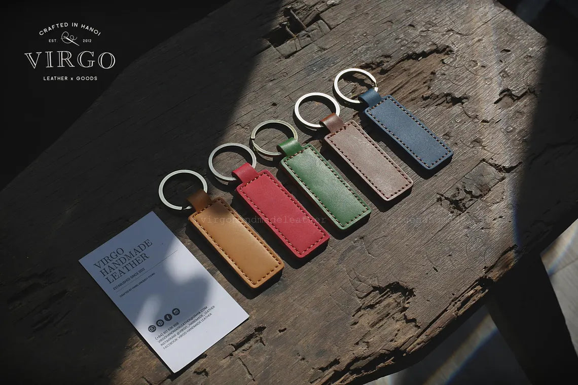 Personalized Leather Keychain