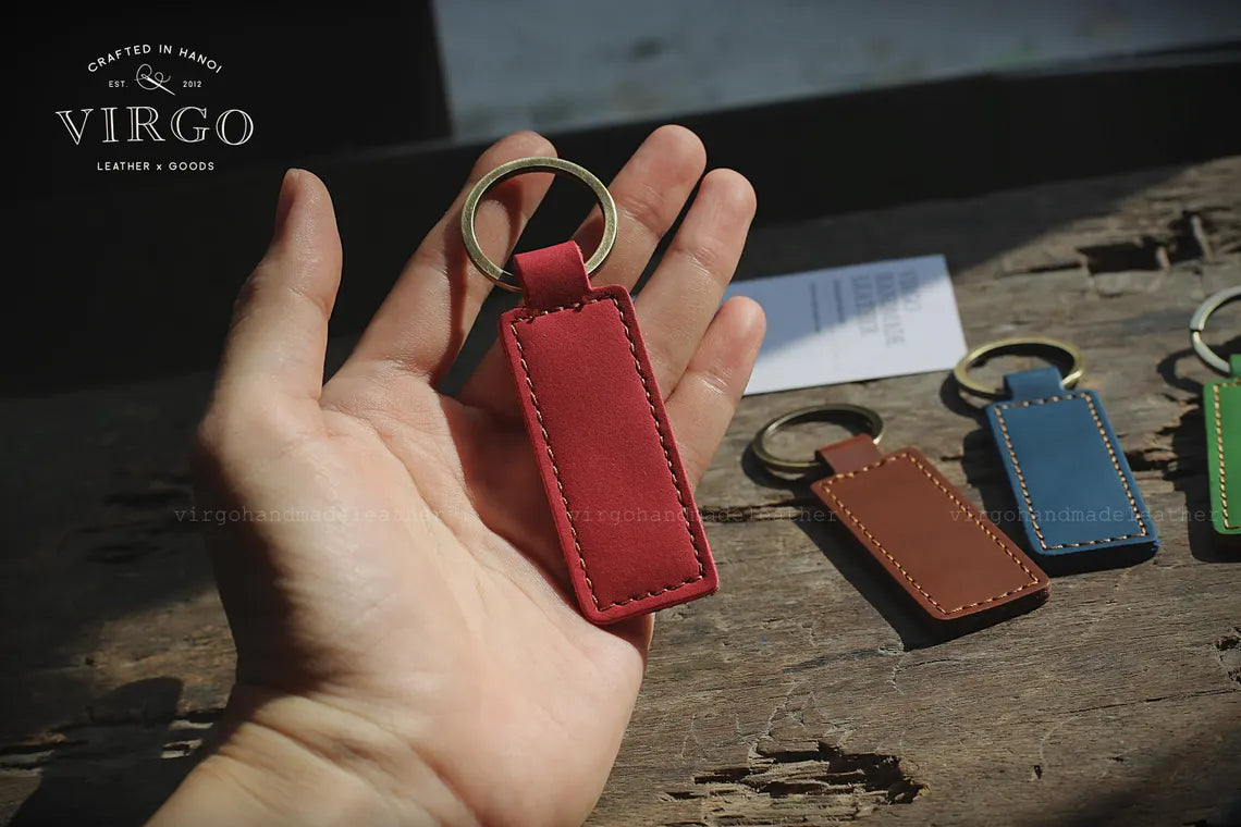 Personalized Leather Keychain