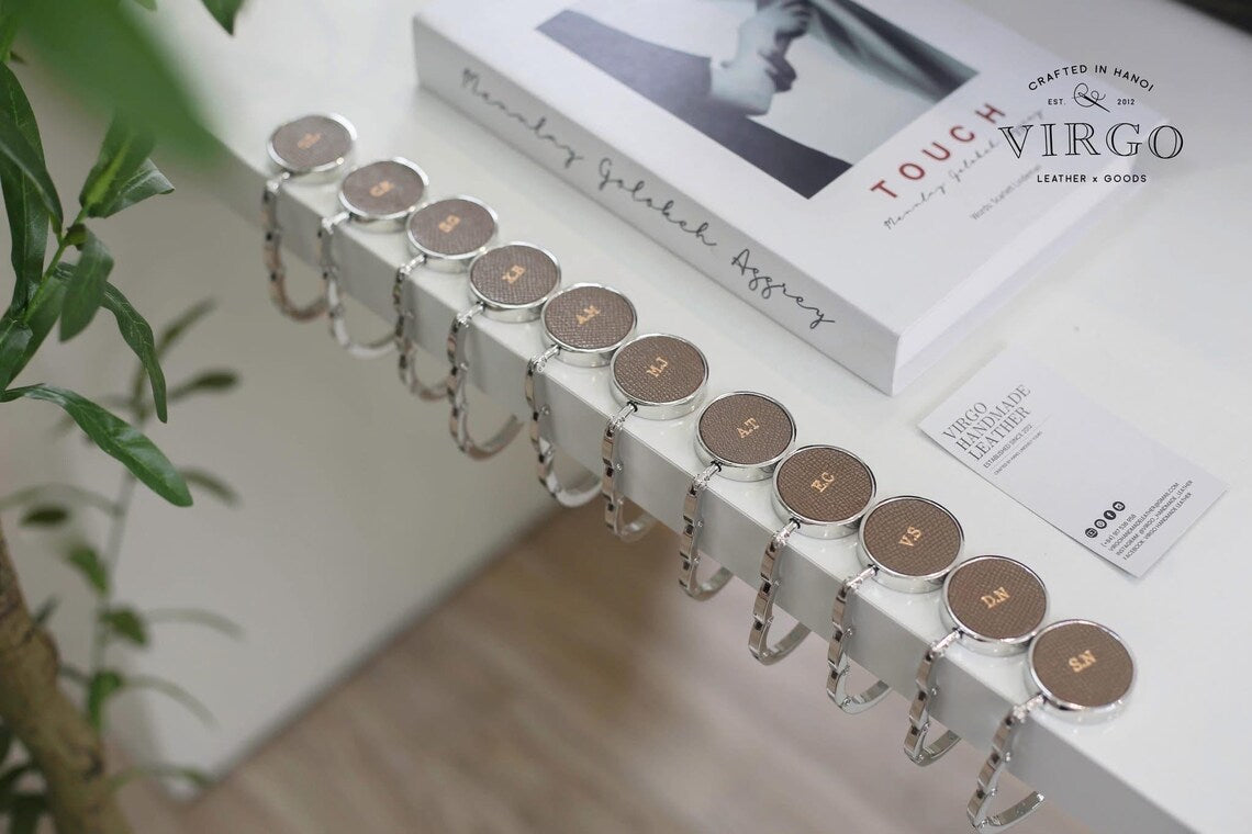 SET OF 10 Personalized Bag Hook Holder, Personalized Unique Hook Holder, Custom Name Hook Holder, Wedding Gifts, Valentine Gifts, Custom Gift
