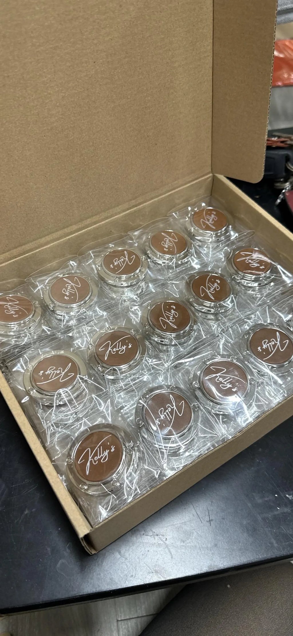 Bulk 50 Pcs Personalized LOGO Leather Bag Hook Holder, Personalized Unique Hook Holder, Name Hook Holder, Handmade Hook Holder