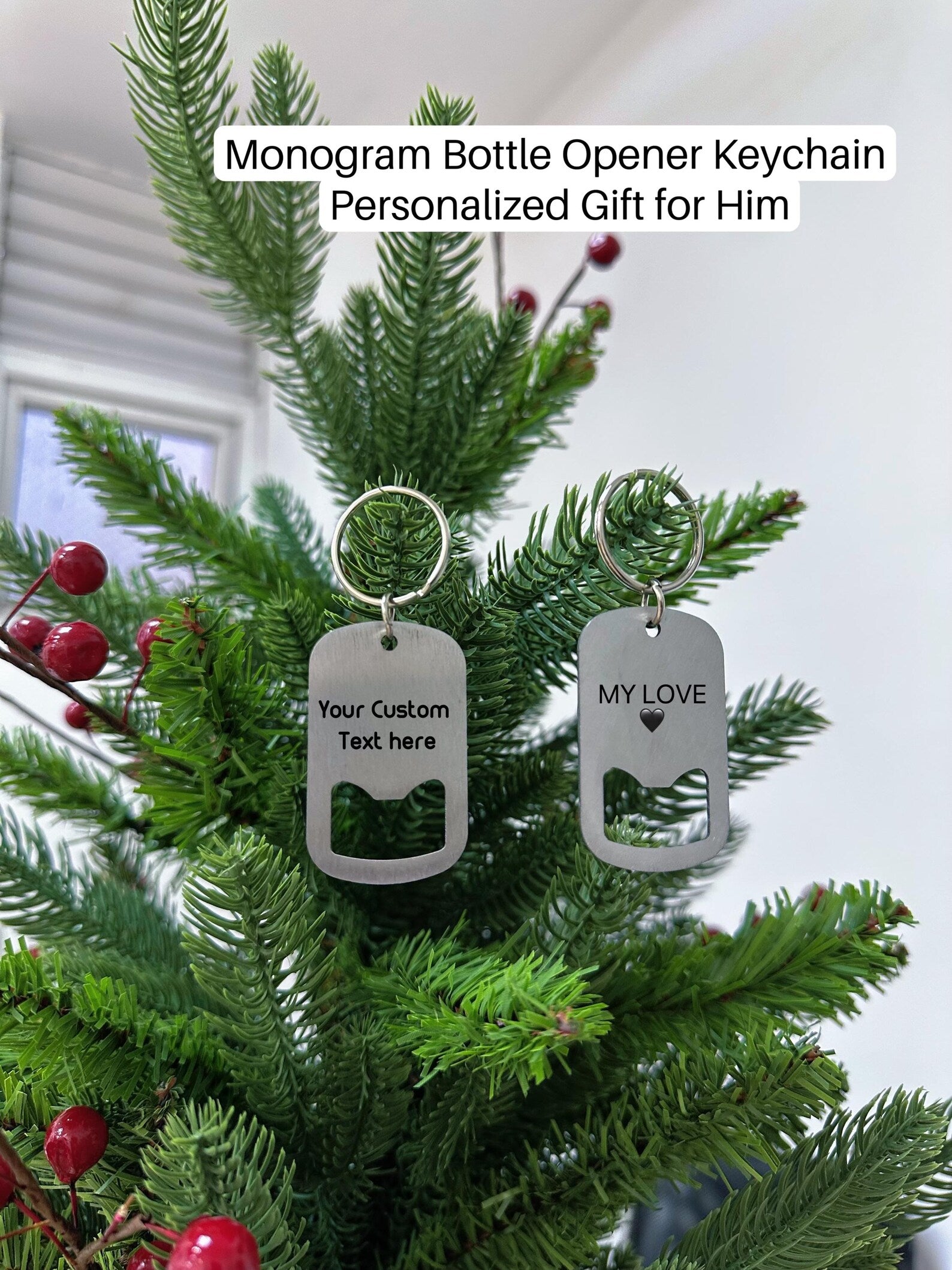 Wholesale Personalized Keychain Bottle Opener, Engraved Sleek Gift, Custom Leather Keychain Bottle Opener, Unique Engraved Gift, Anniversary