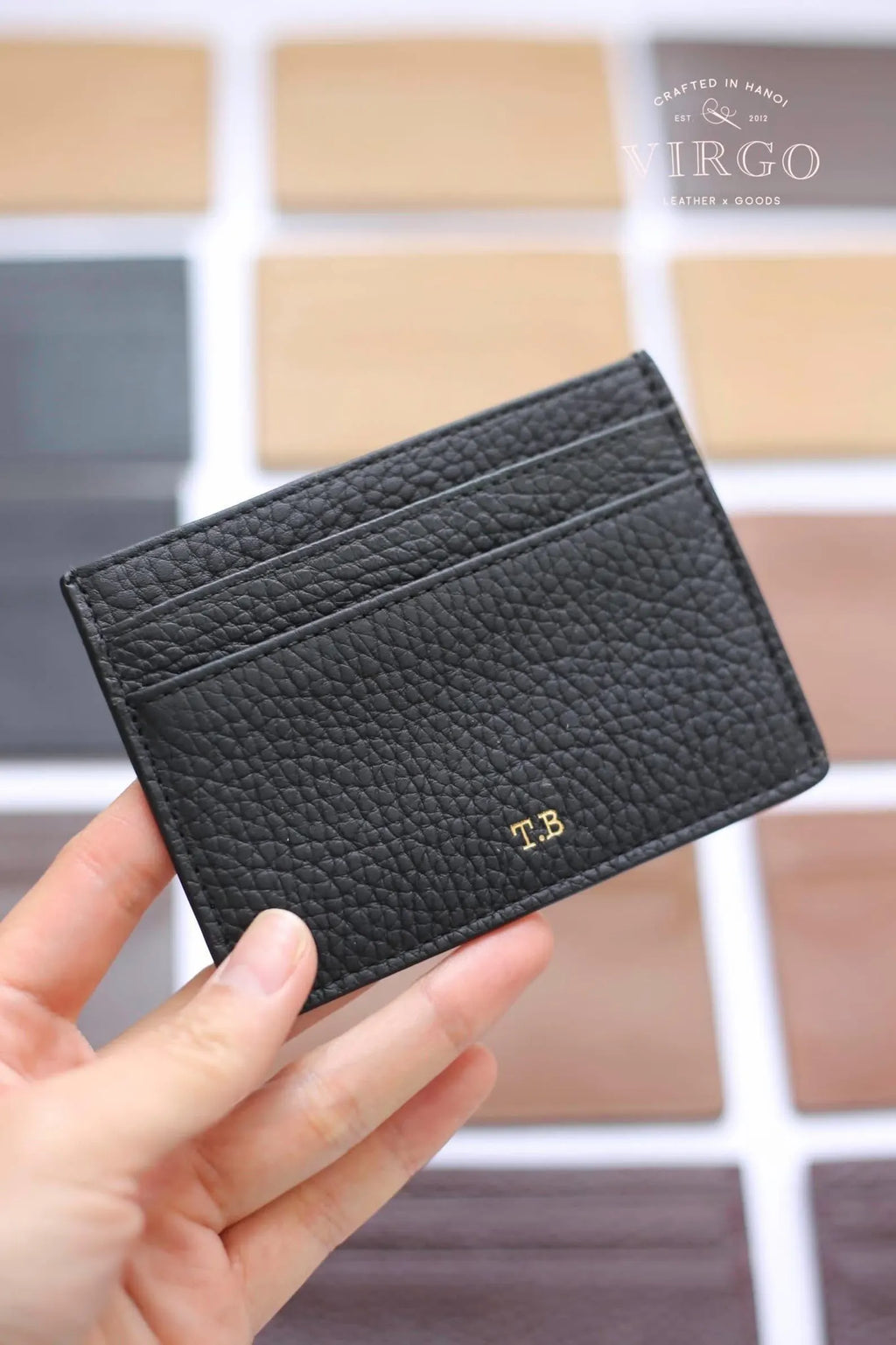Personalized Leather Cardholder Wallet