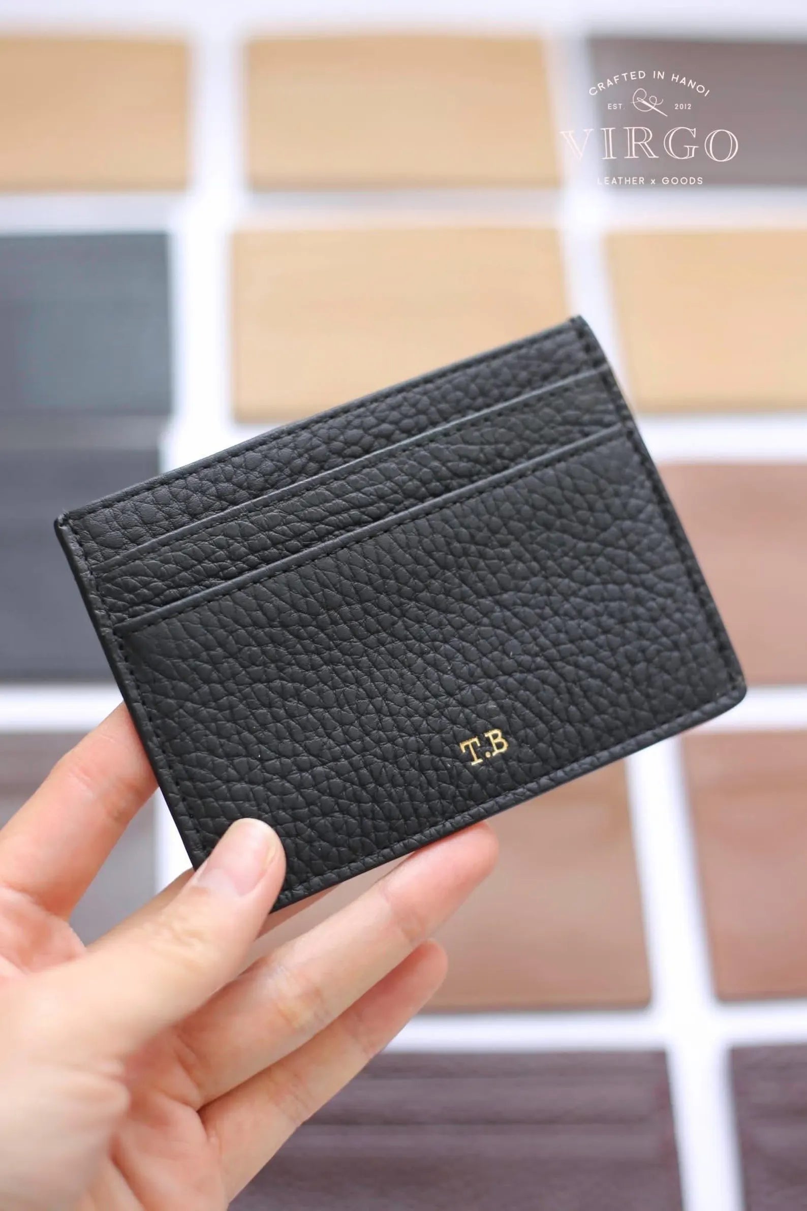 Personalized Leather Cardholder Wallet