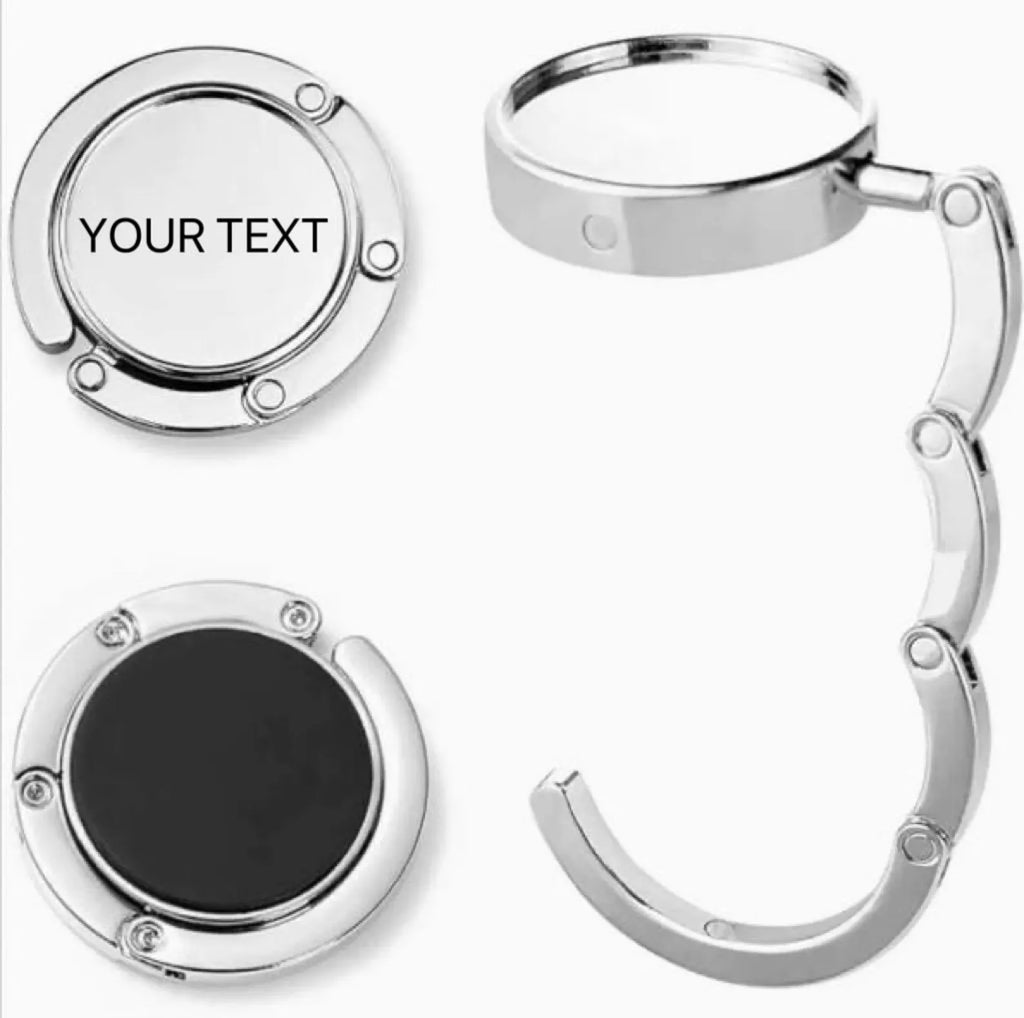 Bulk 40 Pcs Personalized LASER Bag Hook Holder, Personalized Unique Hook Holder, Name Hook Holder , Handmade Hook Holder
