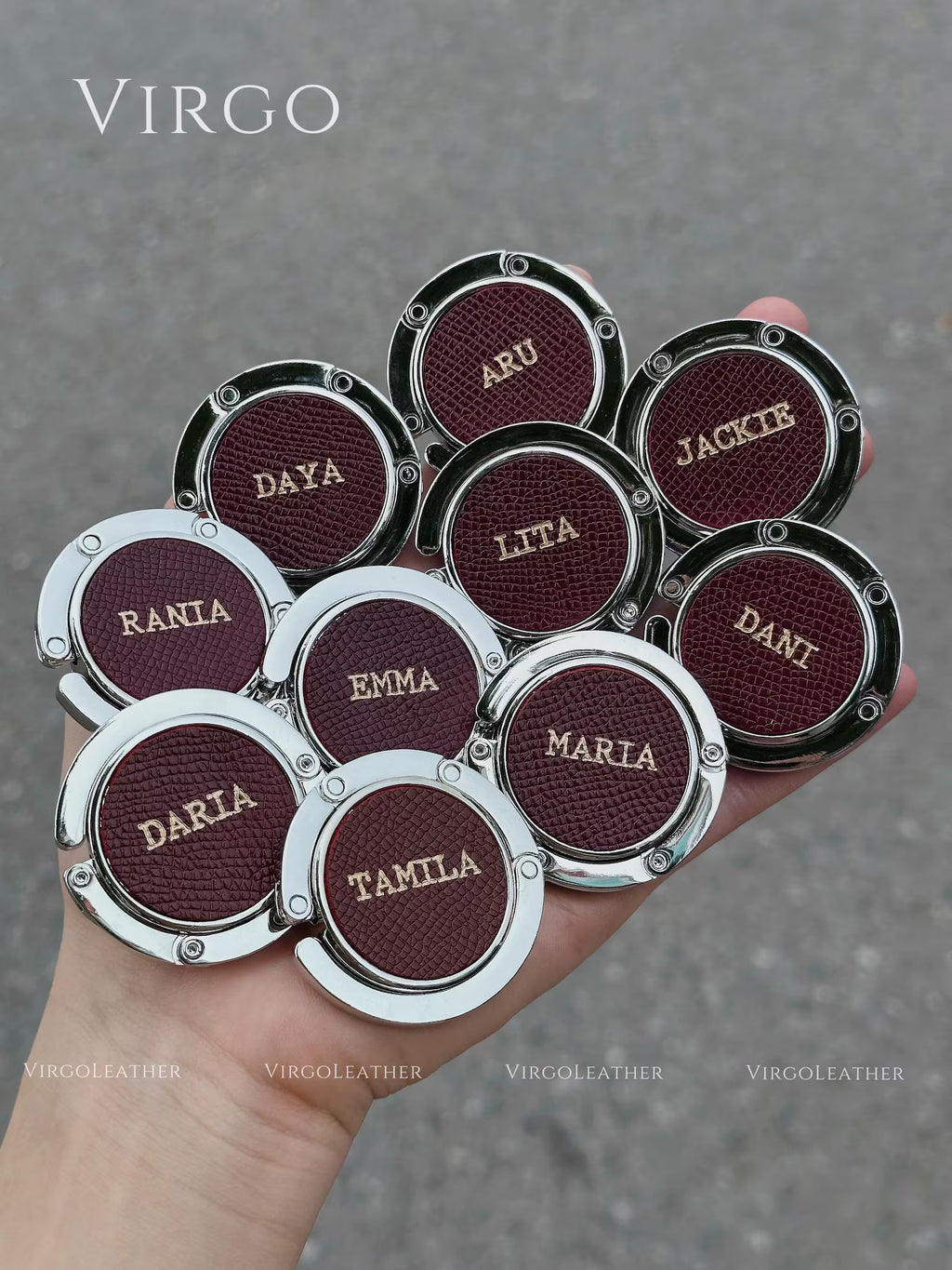 SET OF 10 Personalized Bag Hook Holder, Personalized Unique Hook Holder,Custom Name Hook Holder, Wedding Gifts, Valentine Gifts, Custom Gift