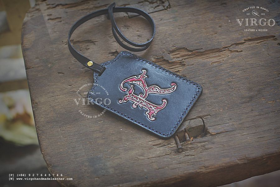 Letter K Luggage Tag