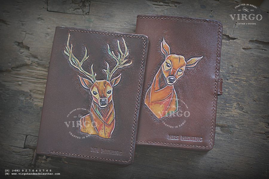 Deer Couple Passport Cover